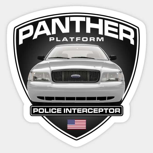 Panther Platform - Crown Victoria (Transparent) Sticker by Tiberius Jim